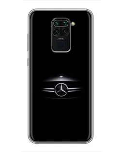 Чехол для Xiaomi Redmi Note 9 с картинкой «Mercedes — абстрактные линии»
