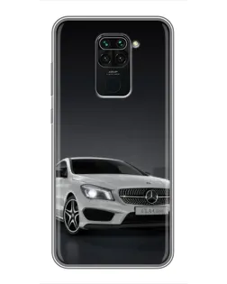Чехол для Xiaomi Redmi Note 9 с картинкой «Mercedes AMG GT Silver»