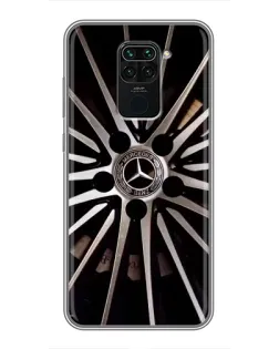 Чехол для Xiaomi Redmi Note 9 с картинкой «Диск Mercedes»