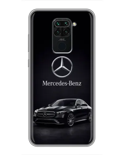 Чехол для Xiaomi Redmi Note 9 с картинкой «Mercedes — решетка радиатора»