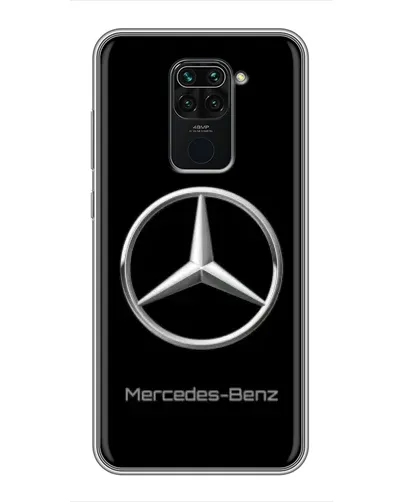 Чехол для Xiaomi Redmi Note 9 с картинкой «Mercedes Silver Logo»