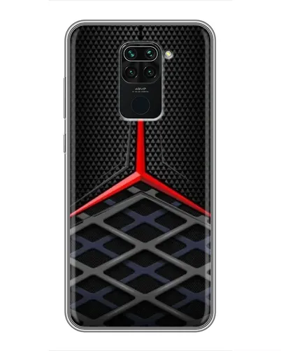Чехол для Xiaomi Redmi Note 9 с картинкой «Mercedes Carbon Grid»