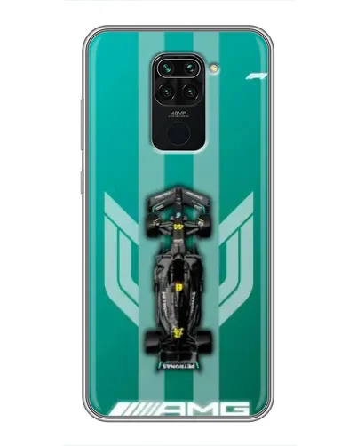 Чехол для Xiaomi Redmi Note 9 с картинкой «Mercedes AMG Petronas»