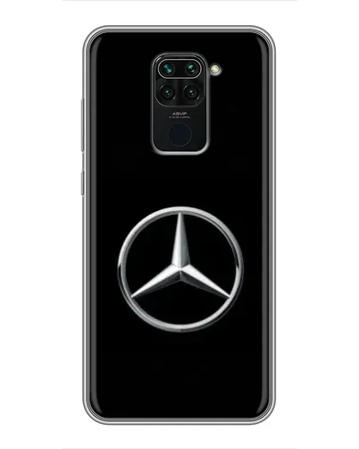 Чехол для Xiaomi Redmi Note 9 с картинкой «Mercedes классический лого»
