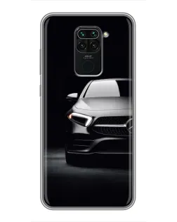 Чехол для Xiaomi Redmi Note 9 с картинкой «Свет фар Mercedes»