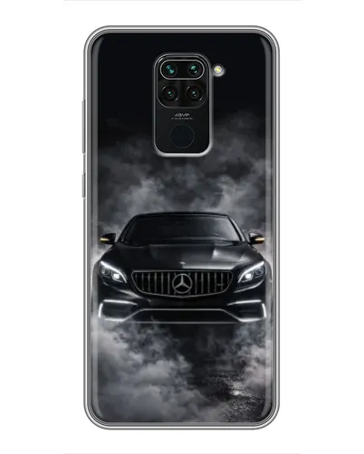 Чехол для Xiaomi Redmi Note 9 с картинкой «Mercedes в дыму»