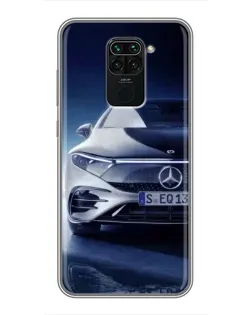 Чехол для Xiaomi Redmi Note 9 с картинкой «Mercedes EQ — будущее»