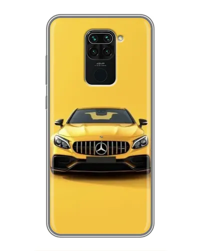 Чехол для Xiaomi Redmi Note 9 с картинкой «Желтый Mercedes GT»