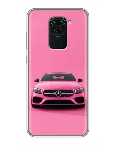 Чехол для Xiaomi Redmi Note 9 с картинкой «Розовый Mercedes AMG»
