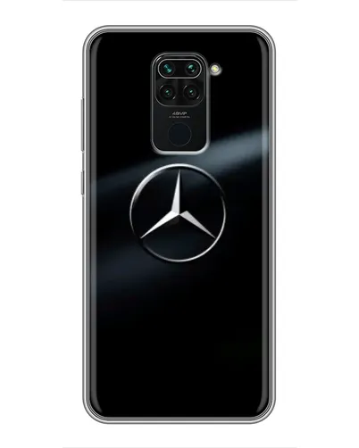 Чехол для Xiaomi Redmi Note 9 с картинкой «Mercedes на металле»