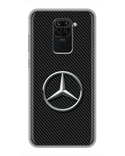 Чехол для Xiaomi Redmi Note 9 с картинкой «Карбоновый Mercedes стиль»