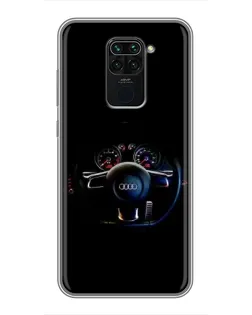 Чехол для Xiaomi Redmi Note 9 с картинкой «Салон Audi — руль» Чехол для Xiaomi Redmi Note 9 с картинкой «Салон Audi — руль»