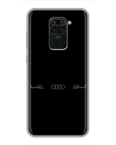 Чехол для Xiaomi Redmi Note 9 с картинкой «Audi — световой подпись»
