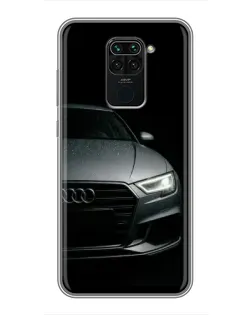 Чехол для Xiaomi Redmi Note 9 с картинкой «Audi — детализация кузова»