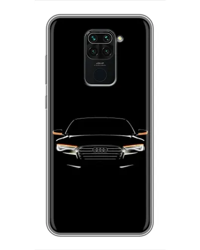 Чехол для Xiaomi Redmi Note 9 с картинкой «Audi — ночной контур»