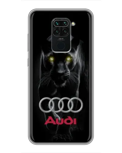 Чехол для Xiaomi Redmi Note 9 с картинкой «Пантера и Audi»