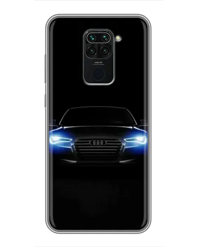 Чехол для Xiaomi Redmi Note 9 с картинкой «Audi в неоне»
