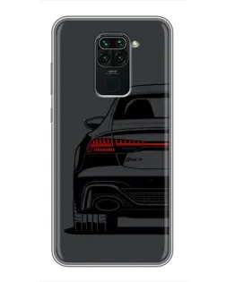Чехол для Xiaomi Redmi Note 9 с картинкой «Задняя часть Audi — арт»
