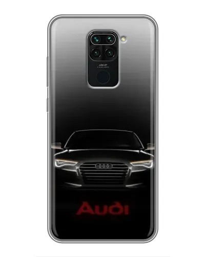 Чехол для Xiaomi Redmi Note 9 с картинкой «Audi — градиентный контур»