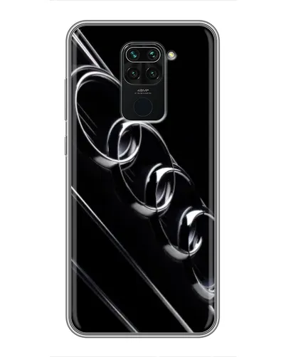 Чехол для Xiaomi Redmi Note 9 с картинкой «Audi — абстрактные кольца»