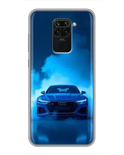 Чехол для Xiaomi Redmi Note 9 с картинкой «Audi — голубая энергия»