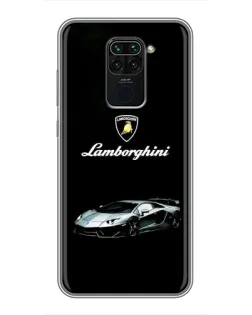 Чехол для Xiaomi Redmi Note 9 с картинкой «Логотип Lamborghini классика»