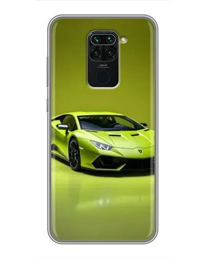 Чехол для Xiaomi Redmi Note 9 с картинкой «Салатовый Lamborghini Huracan» Чехол для Xiaomi Redmi Note 9 с картинкой «Салатовый Lamborghini Huracan»