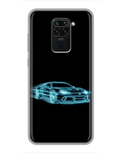 Чехол для Xiaomi Redmi Note 9 с картинкой «Неоновый контур Lamborghini» Чехол для Xiaomi Redmi Note 9 с картинкой «Неоновый контур Lamborghini»