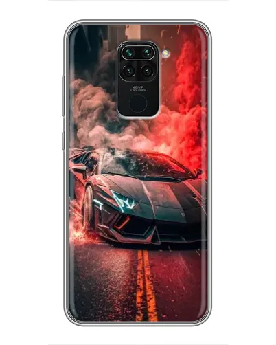 Чехол для Xiaomi Redmi Note 9 с картинкой «Lamborghini красный дым» Чехол для Xiaomi Redmi Note 9 с картинкой «Lamborghini красный дым»