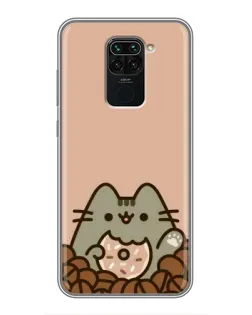 Чехол для Xiaomi Redmi Note 9 с картинкой «Кофейный Пушин»