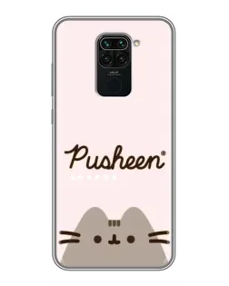 Чехол для Xiaomi Redmi Note 9 с картинкой «Pusheen логотип»