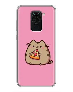 Чохол для Xiaomi Redmi Note 9 з картинкою «Пушин із піцою» Чохол для Xiaomi Redmi Note 9 з картинкою «Пушин із піцою»