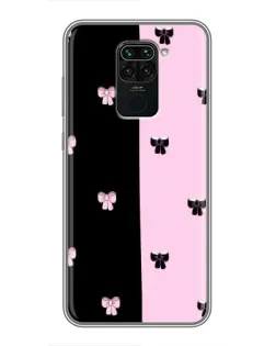 Чехол для Xiaomi Redmi Note 9 с картинкой «Контрастные банты»