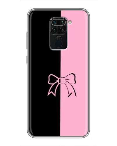 Чехол для Xiaomi Redmi Note 9 с картинкой «Половинки банта»