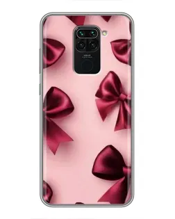 Чехол для Xiaomi Redmi Note 9 с картинкой «Бордовый атлас»
