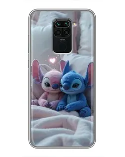Чохол для Xiaomi Redmi Note 9 з картинкою «Плюшеві Стіч Ангел»
