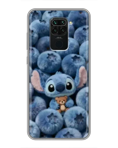 Чехол для Xiaomi Redmi Note 9 с картинкой «Стич и голубика» Чехол для Xiaomi Redmi Note 9 с картинкой «Стич и голубика»