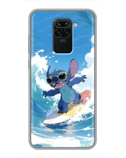 Чехол для Xiaomi Redmi Note 9 с картинкой «Стич на волне» Чехол для Xiaomi Redmi Note 9 с картинкой «Стич на волне»