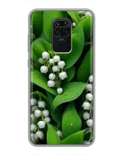 Чехол для Xiaomi Redmi Note 9 с картинкой «Ландыши в зелени»