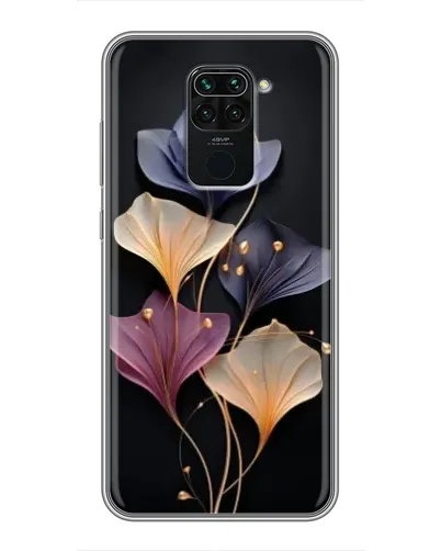 Чехол для Xiaomi Redmi Note 9 с картинкой «Лиловые цветы грации»