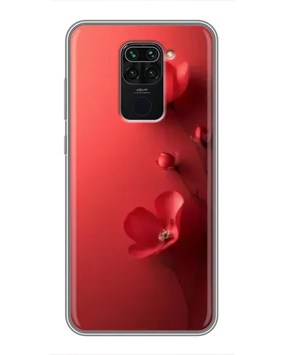 Чехол для Xiaomi Redmi Note 9 с картинкой «Маковые соцветия»