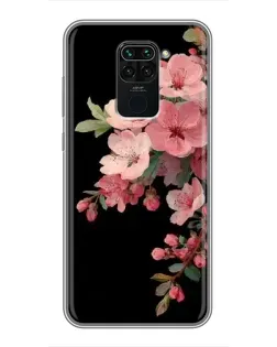 Чехол для Xiaomi Redmi Note 9 с картинкой «Розовая ветка сакуры»