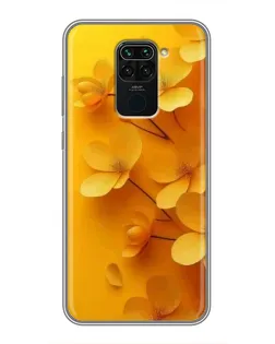 Чехол для Xiaomi Redmi Note 9 с картинкой «Золотые лепестки»