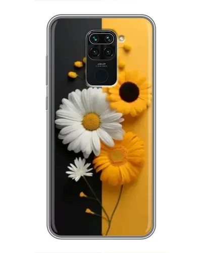 Чехол для Xiaomi Redmi Note 9 с картинкой «Подсолнух и ромашка»
