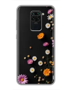 Чехол для Xiaomi Redmi Note 9 с картинкой «Цветочная композиция»