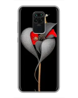 Чохол для Xiaomi Redmi Note 9 з картинкою «Срібна фантазійна квітка» Чохол для Xiaomi Redmi Note 9 з картинкою «Срібна фантазійна квітка»