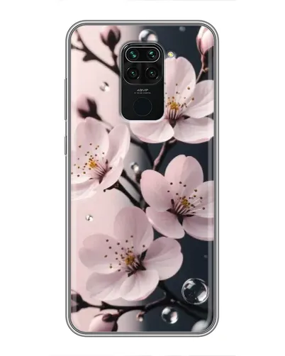Чохол для Xiaomi Redmi Note 9 з картинкою «Ніжня сакура та краплі» Чохол для Xiaomi Redmi Note 9 з картинкою «Ніжня сакура та краплі»