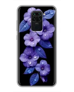 Чехол для Xiaomi Redmi Note 9 с картинкой «Фиолетовые цветы с росою» Чехол для Xiaomi Redmi Note 9 с картинкой «Фиолетовые цветы с росою»