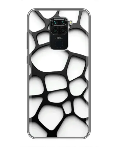 Чехол для Xiaomi Redmi Note 9 с картинкой «Белая объемная сетка» Чехол для Xiaomi Redmi Note 9 с картинкой «Белая объемная сетка»