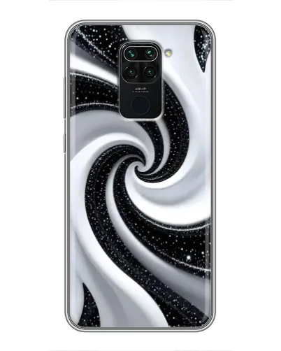 Чехол для Xiaomi Redmi Note 9 с картинкой «Черно-белая спираль» Чехол для Xiaomi Redmi Note 9 с картинкой «Черно-белая спираль»